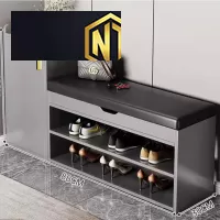 TỦ ĐỰNG GIÀY KÈM GHẾ NGỒI TIỆN LỢI